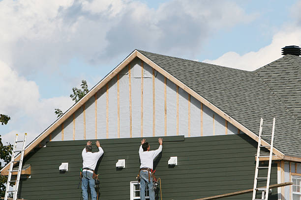 Professional Siding Contractor technician working in Morgan, PA